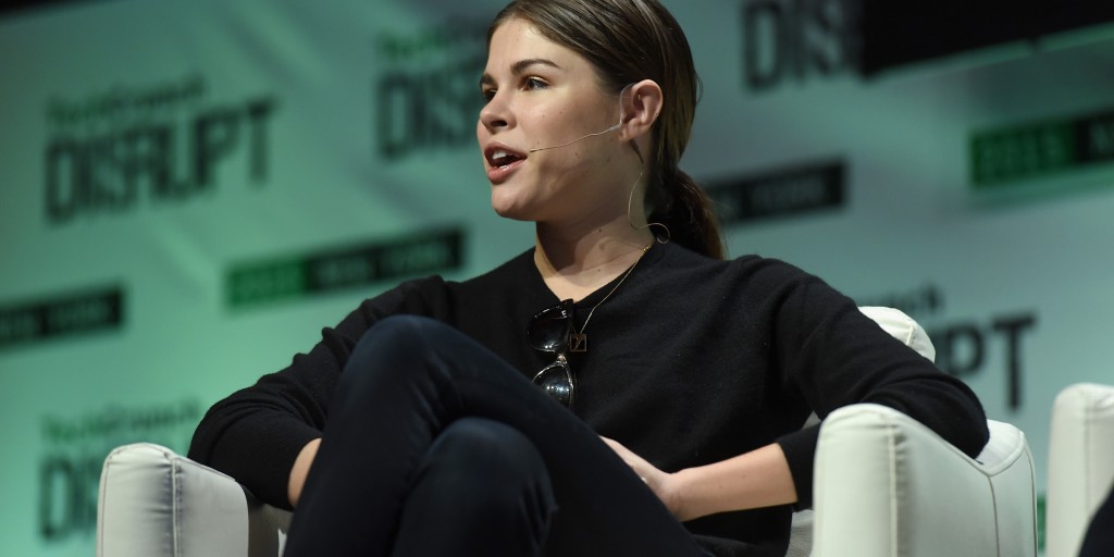 Emily Weiss speaks onstage during TechCrunch Disrupt NY 2015 | Noam Galai (Getty Images for TechCrunch)